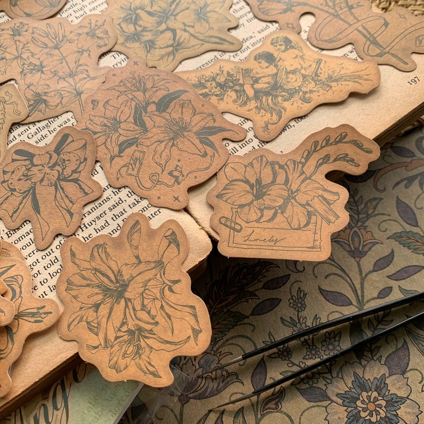 TS06G188 Candy Poetry Retro Paper Cutout 40Pc