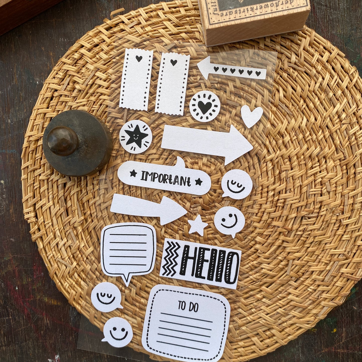 Die Cut Fancy Paper Sticker #3