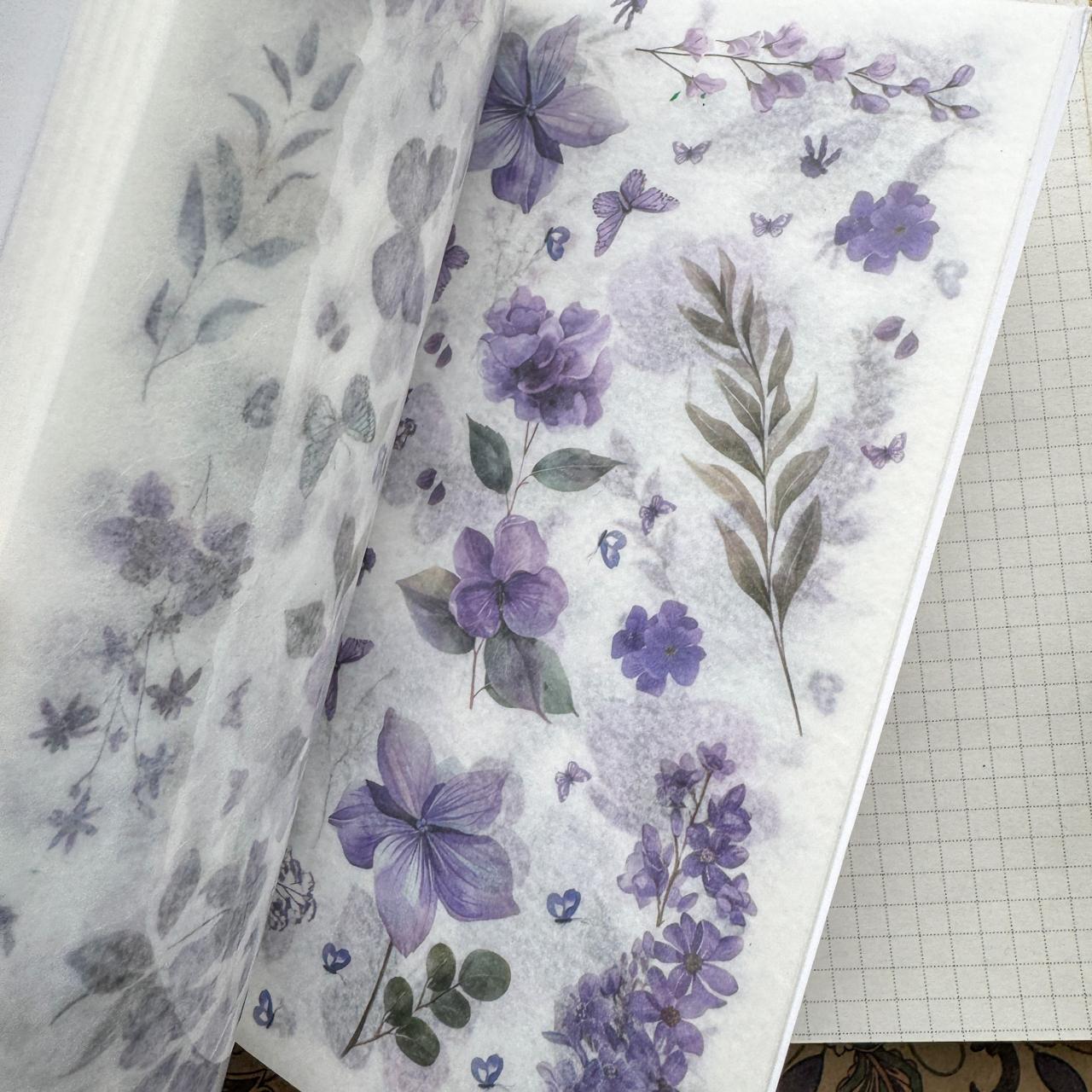 FHYX805 - sticker book Flower image series Large quantity die-cut stickers Retro material creative stickers