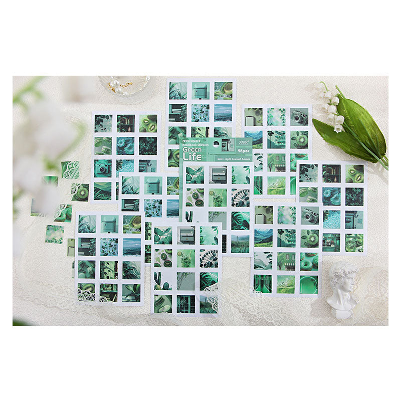 GSSHB604 - sticker light color life book hand account sticker bag ins wind hand account material cutting film creative sticker