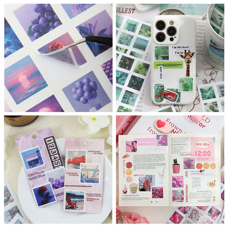 GSSHB606 - sticker light color life book hand account sticker bag ins wind hand account material cutting film creative sticker