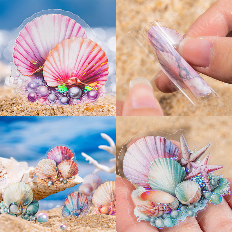 Hbbz001 Treasures On The Beach Deco Sticker 20Pc