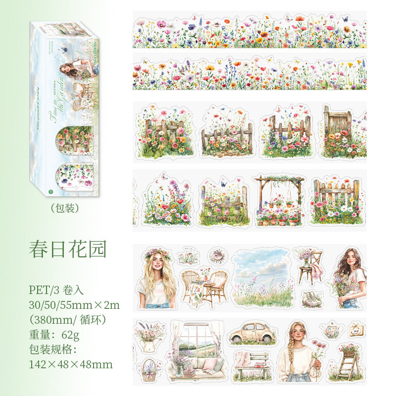 MHD-HYSG01-Transparent PET Sticker Roll Set of 3 | 30m | 50mm | 55mm | 2 Mtr Each