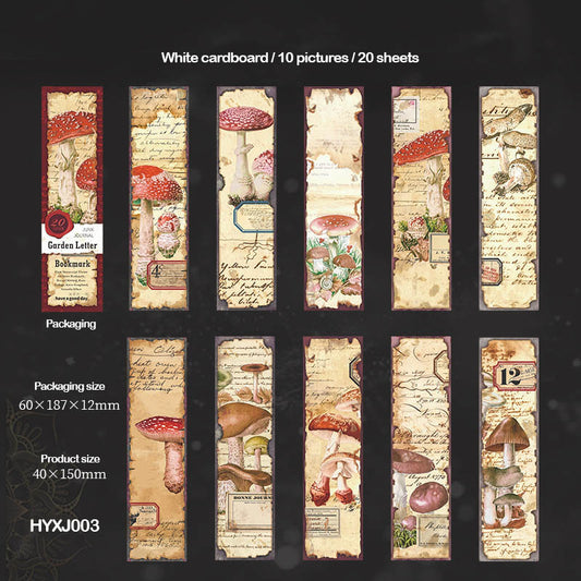 Hyxj003 Junk Journal Bookmark 40*150Mm 20Pc