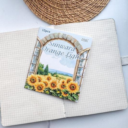 HYMY604 - stickers garden dream series retro and paper handbook material stickers DIY creative stickers