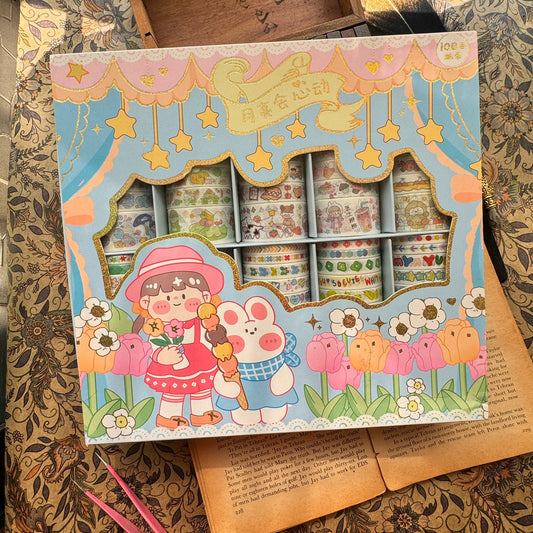 JD2207B - Colorful Washi Tape Set | Length 2mtr Each