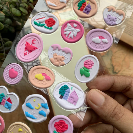 YT-AV003 Wax Sealed Themed Sticker | Wax Stamp Sticker