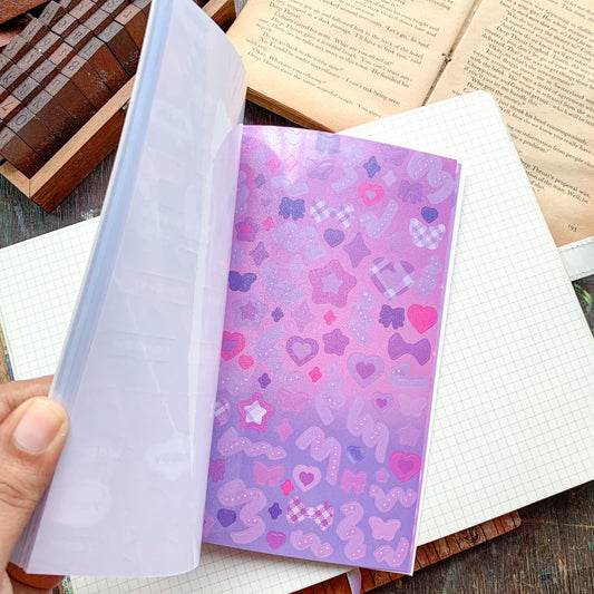 KQ-1624-MSR - Kawaii Decorative Sticker Book | Deco Stickers | 24 Sheets | 12.5x18.5CM | Misty Secret Realm