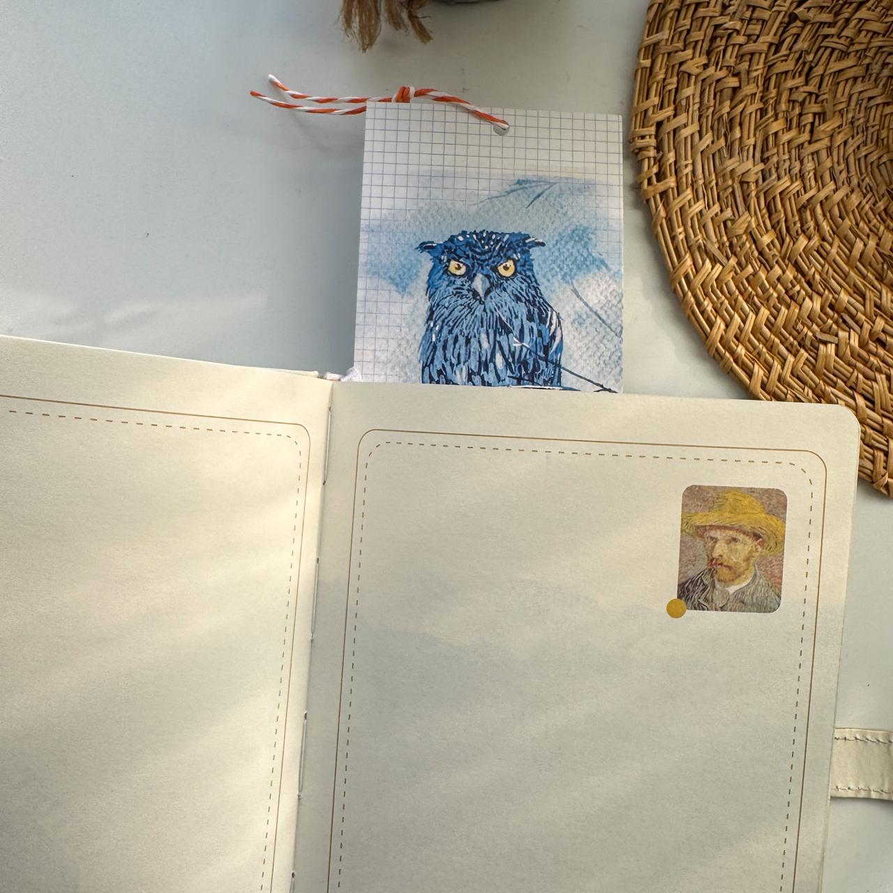 Limited Edition Calendar Bookmark 2025 - 12 Bookmarks with Bird Paintings by Tiyas