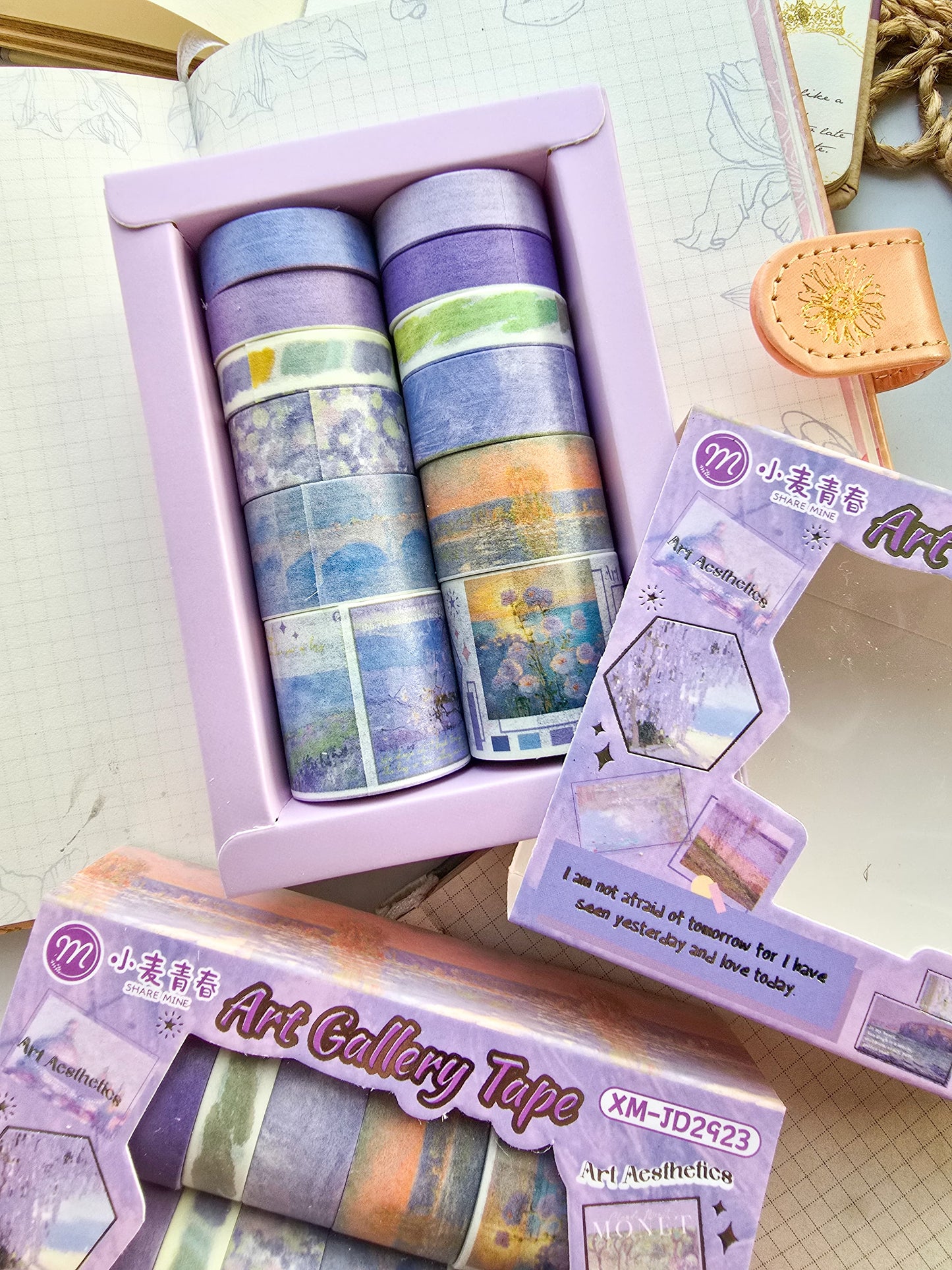 Washi Tape Set of 12 Washi tapes | Japanese Washi Paper | 2 Meter each
