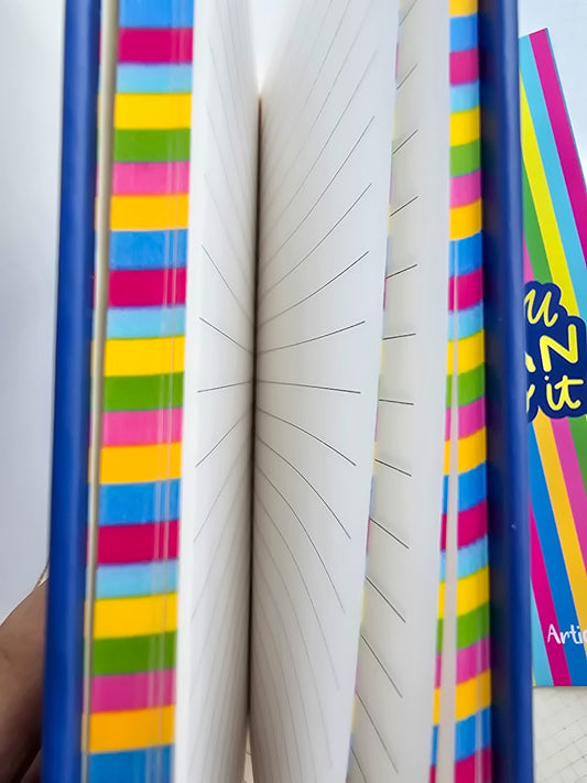 A5 Notebook Journal | Diary with Bookmark 80 gsm Premium Quality Paper | Ruled | Hard Cover | Natural Shade Pages