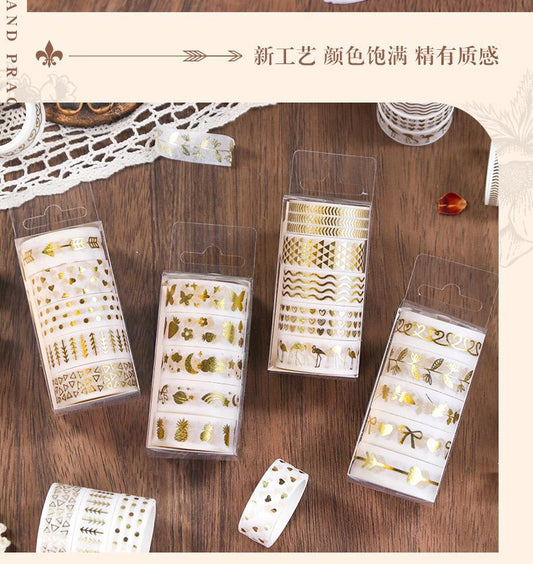 1 pcs Random Washi Tape Set of 5 Foiled Washi tapes | 2 Meter each | 15cm