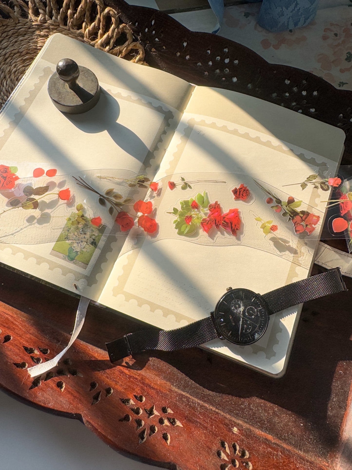 FYSZ602 -Sticker Roll| tape pitching posture series landscape cutting film hand account waterproof pet tape hand account sticker rolls