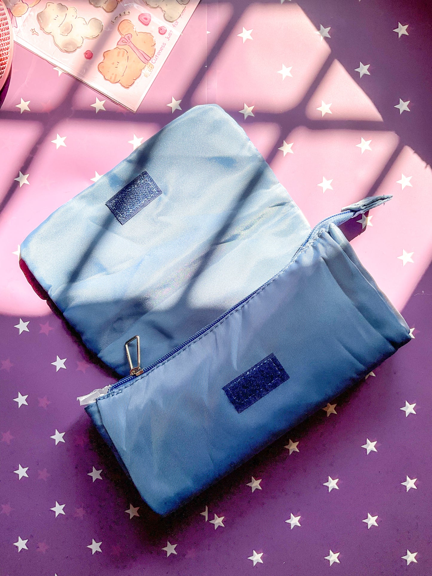 KV53042-R27 Premium Kawaii Pencil Case| Cute Stationery Pencil Bag| Large Capacity Pencil Pouch Blue