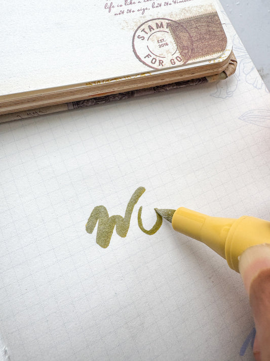 Csh805 Golden Acrylic Painter | 1 pcs | Brush Pen