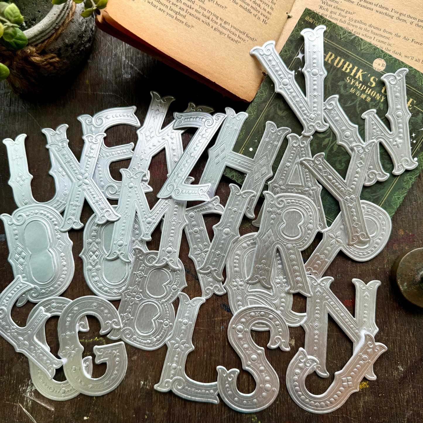 YXTZ01776 Rubiks Cube Embossed Letter Sticker 26Pc