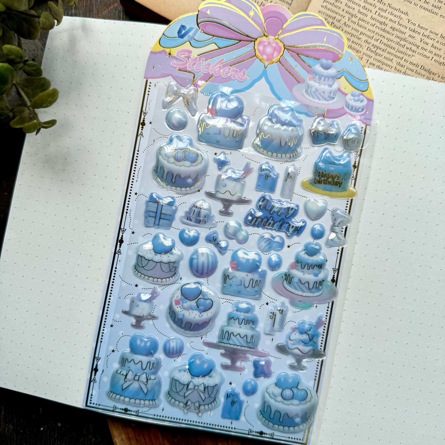 Wxdg 3 PET Journal Birthday sticker
