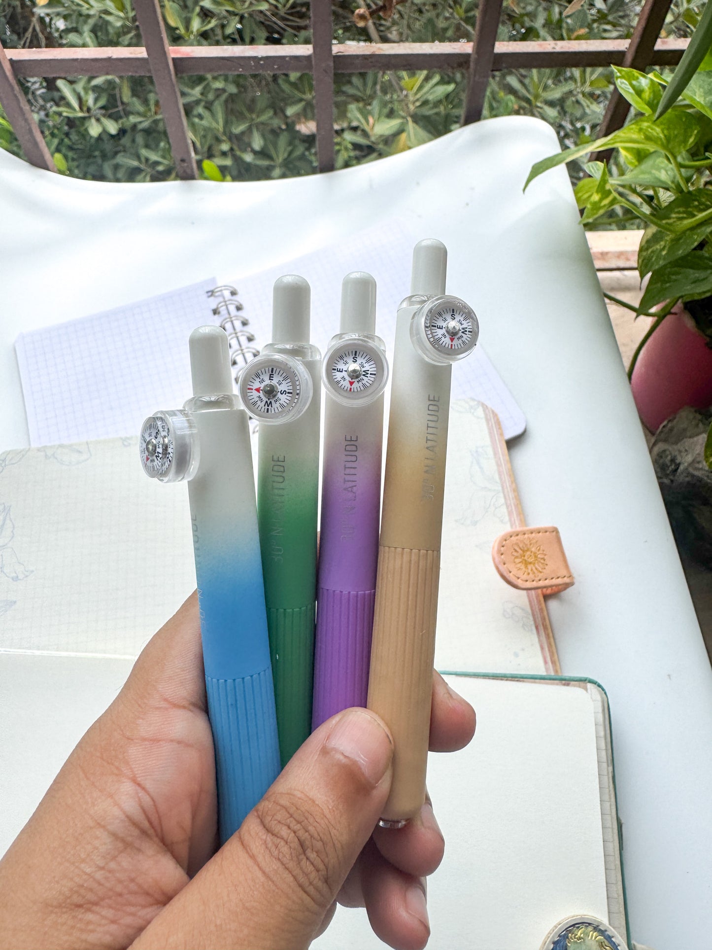 Languo Dodoo Compass Pen Brown