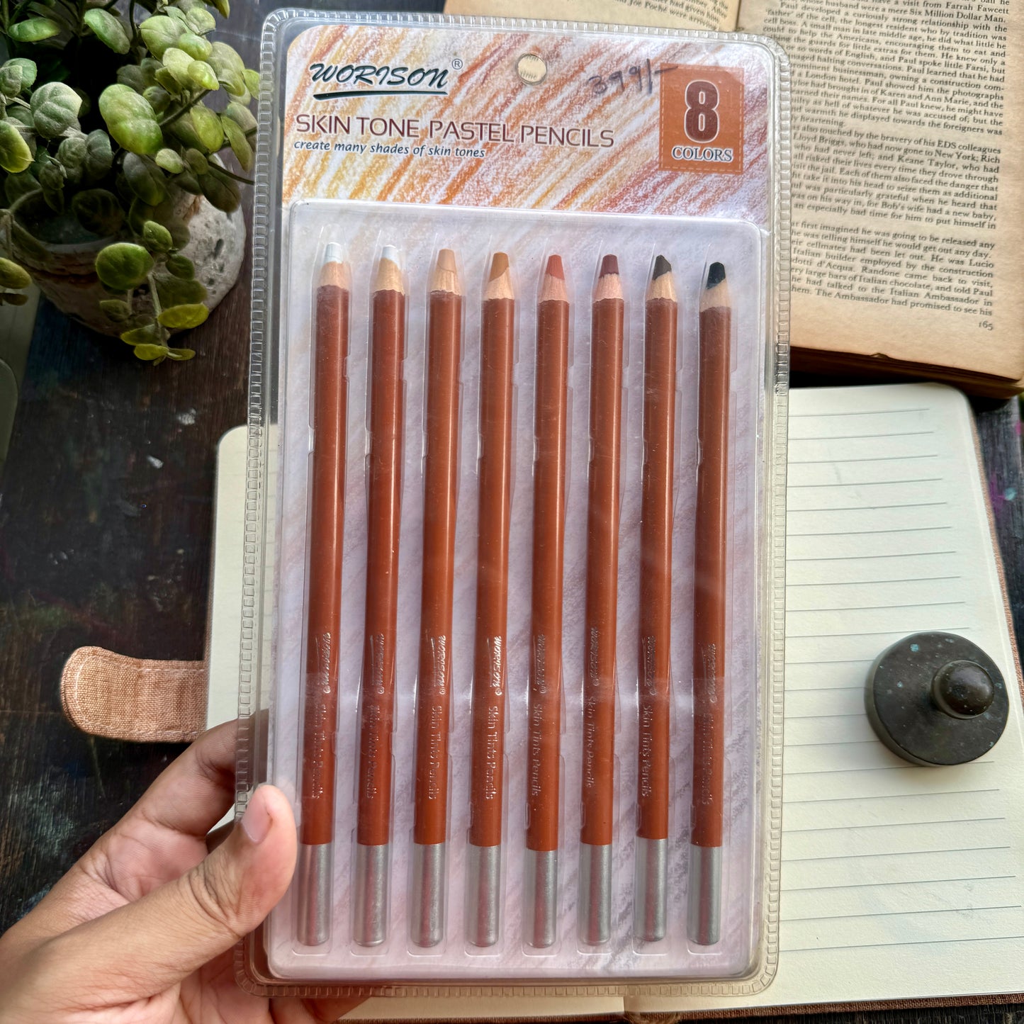 Worison Skin tone Pastel pencils 8 colours | Best for Sketch