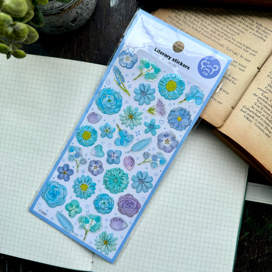 YTEA 82 Little Fresh Crystal Sticker 3d foiled | 1 sheet | Lunar