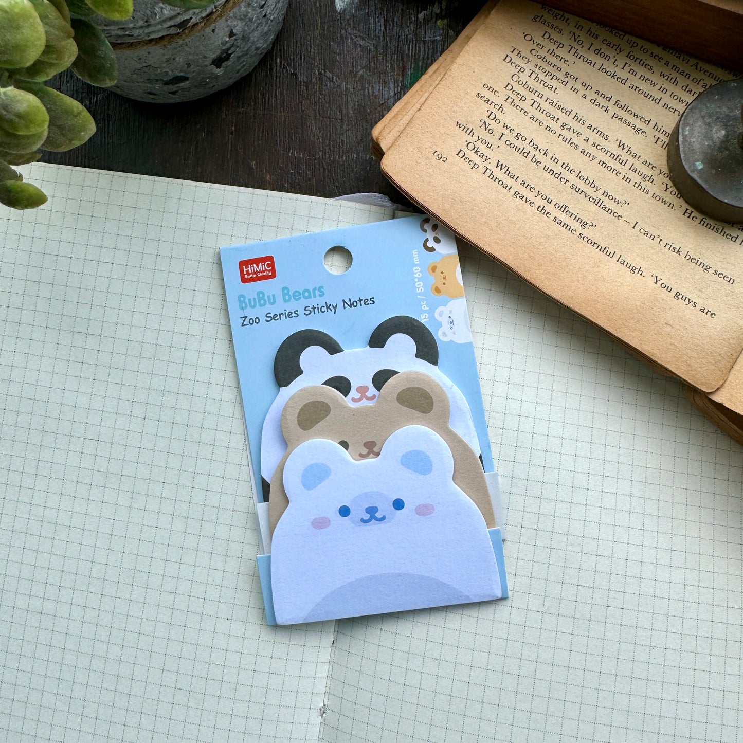 SN0445 Zoo Series Sticky Notes Kawaii - Diy Journal Sticky Notes
