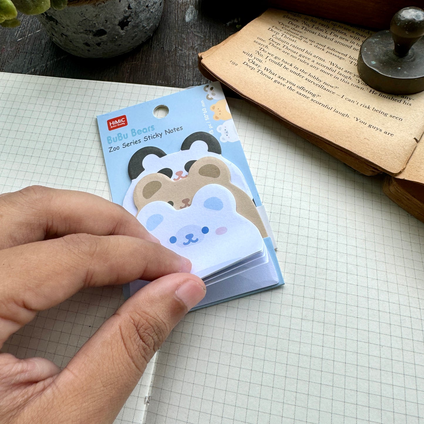 SN0445 Zoo Series Sticky Notes Kawaii - Diy Journal Sticky Notes
