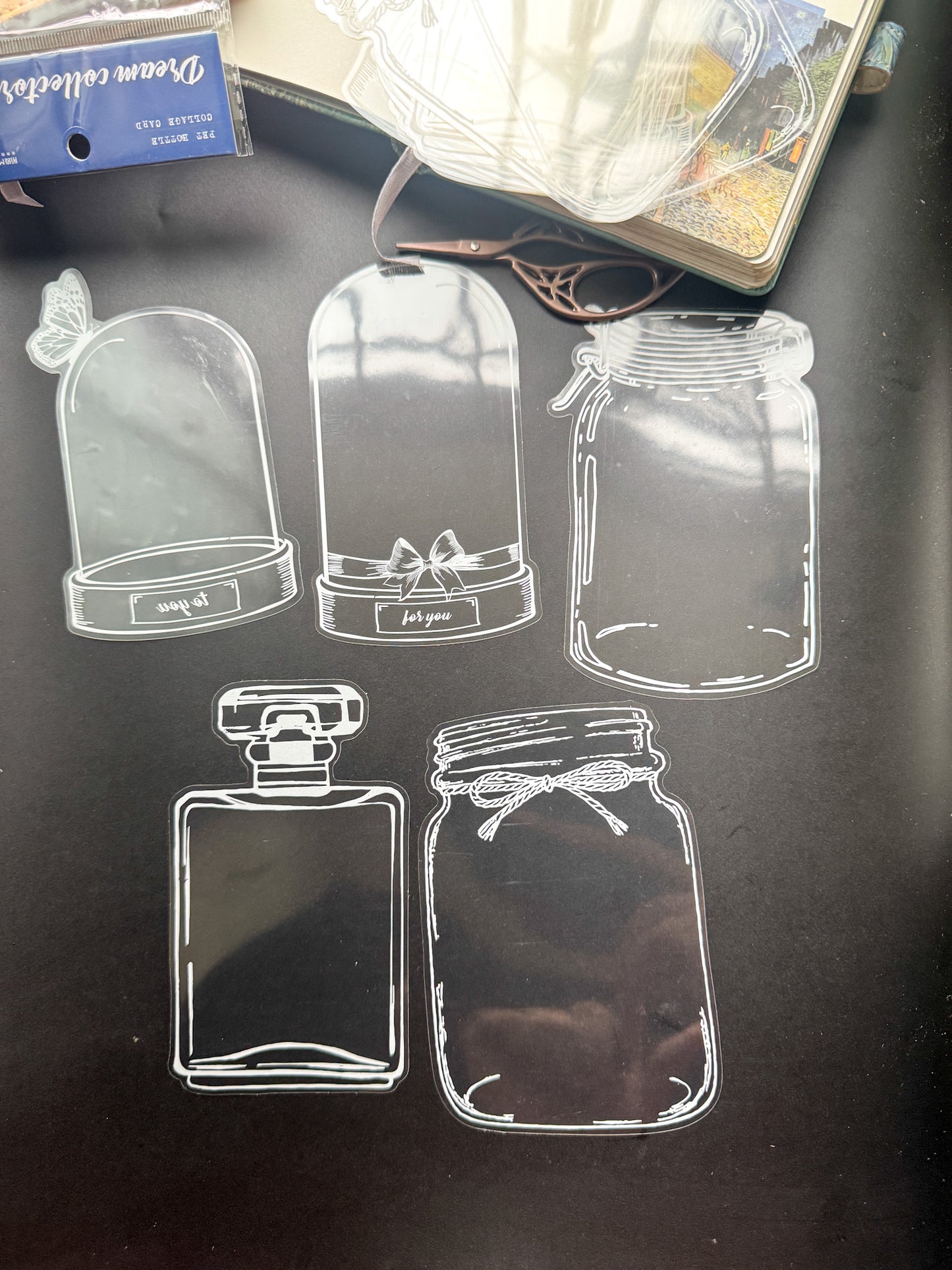 Rmlm001 Transparent Jar Sticker | Dream Collector series | 4*5 20 pcs. 95*140mm