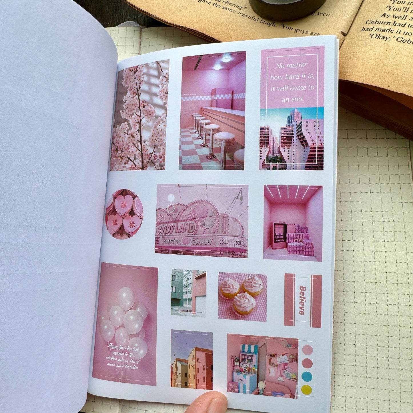 KQ993GEB Paper Cutout & Sticker Book with Paper Sticker Pet Sticker | 20 Sheets | Sticker Booklet