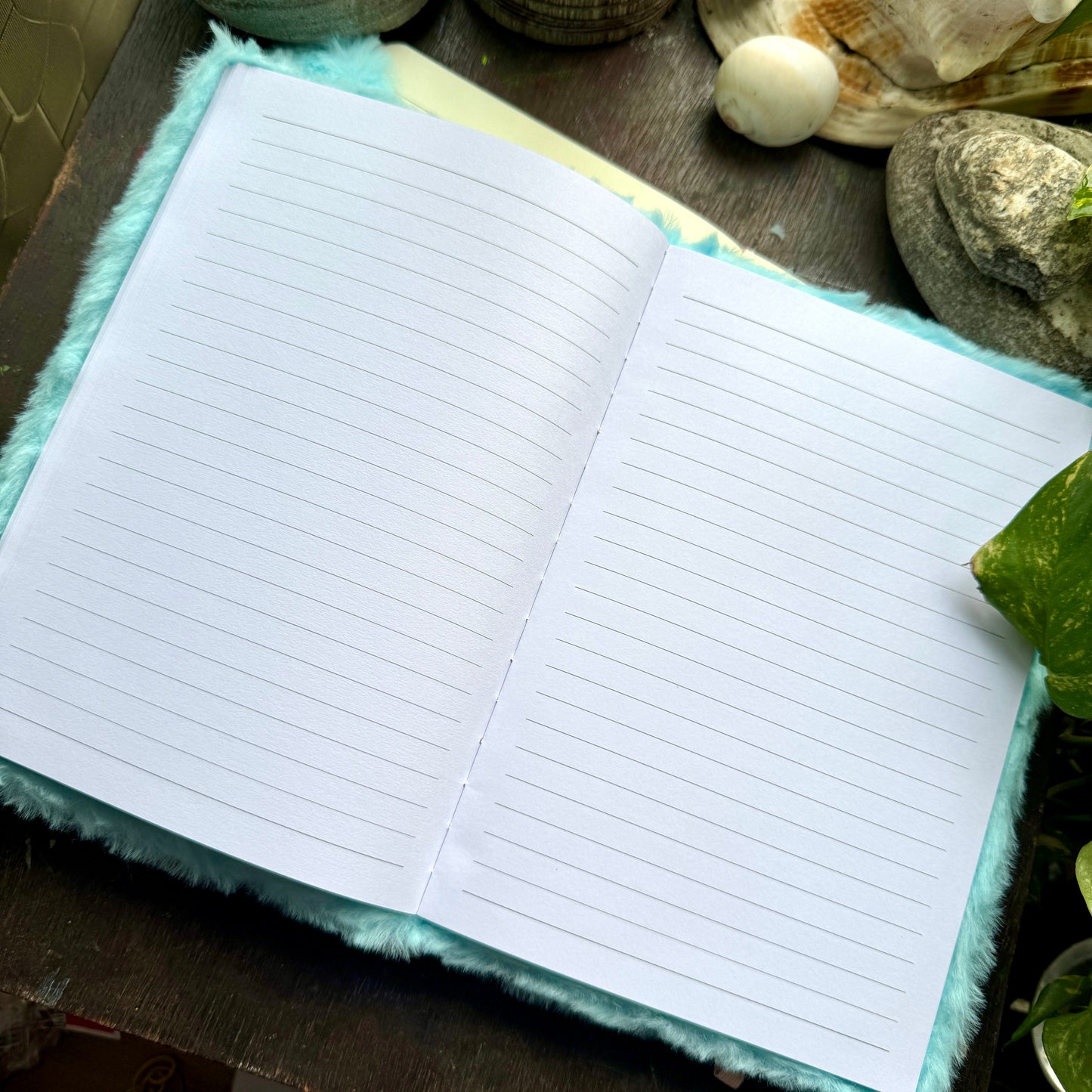 A5 Furry Bunny Sky Blue Notebook | F2502