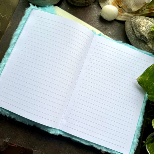 A5 Furry Bunny Sky Blue Notebook | F2502