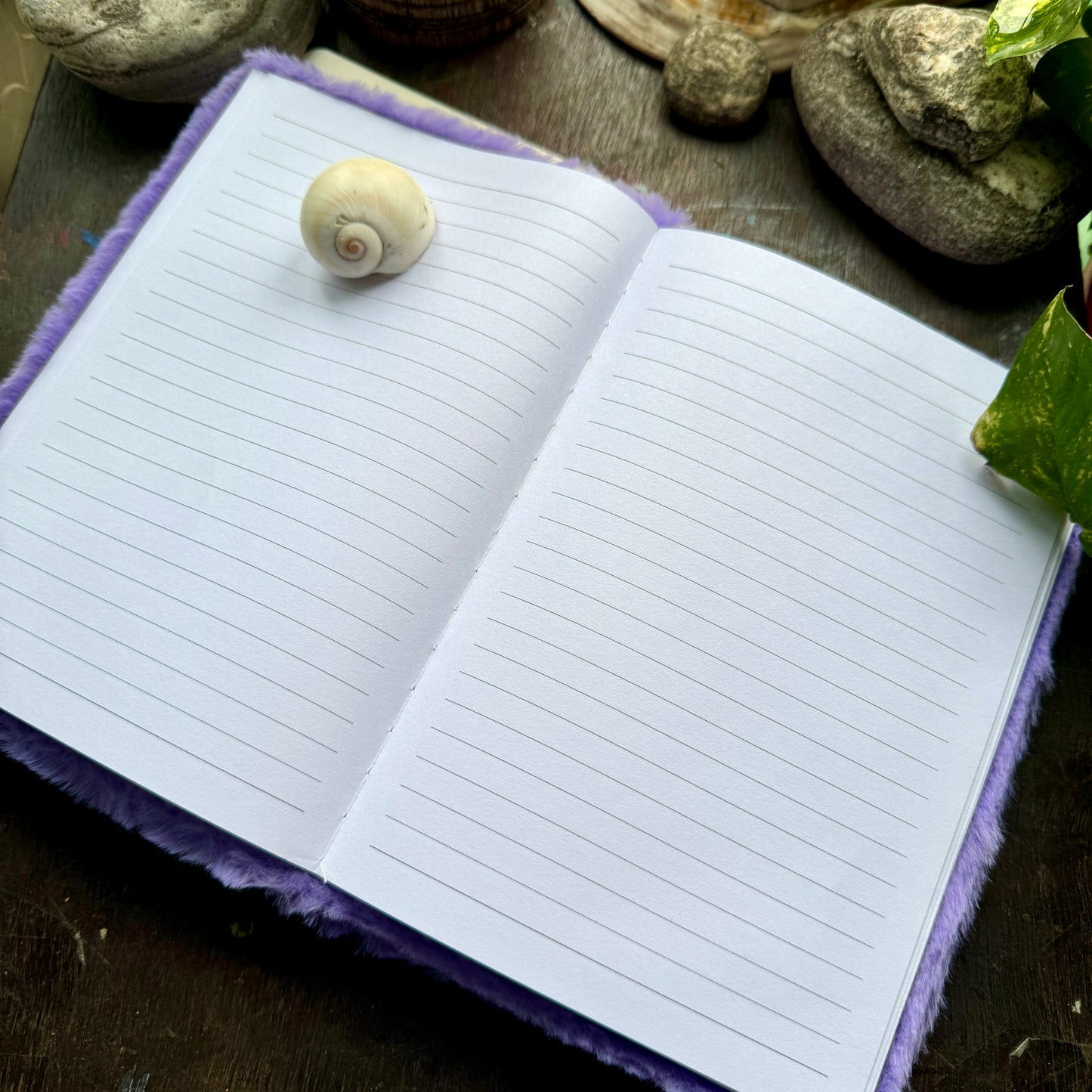 A5 Furry Bunny Purple Notebook | F2501