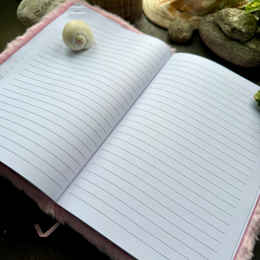 A5 Furry Unicorn Pink Notebook | F2503