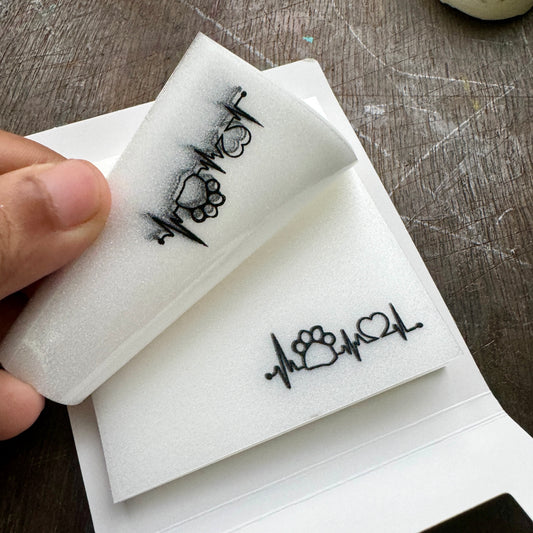 8899 A Glisten Starlight Transparent Sticky Note Pad Cat Memo Pad | 75x75 mm 50 sheets