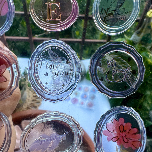 Yttc001 Transparent Wax Seal Stamp| Wax Stamp Sticker