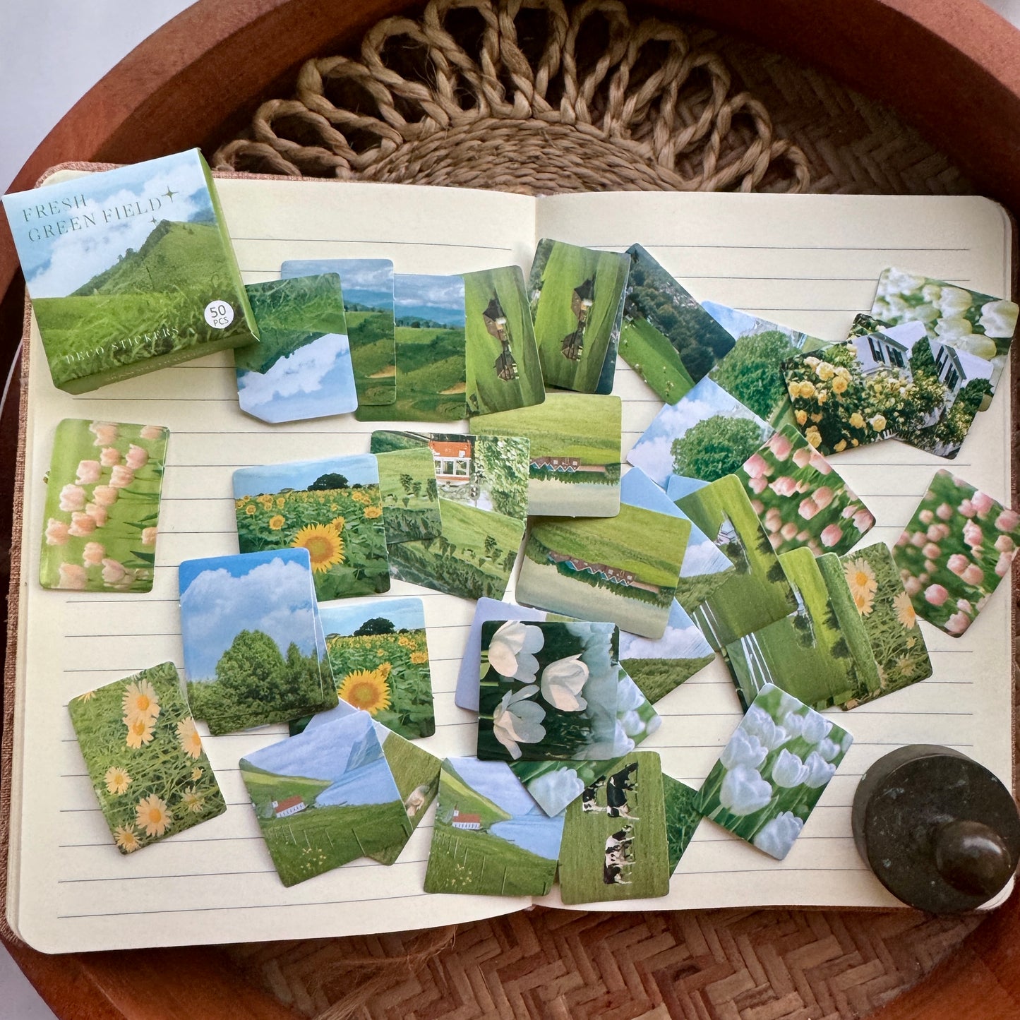 KQ1026SH Paper Sticker Box (6 boxes inside ) TOTAL 300 Stickers