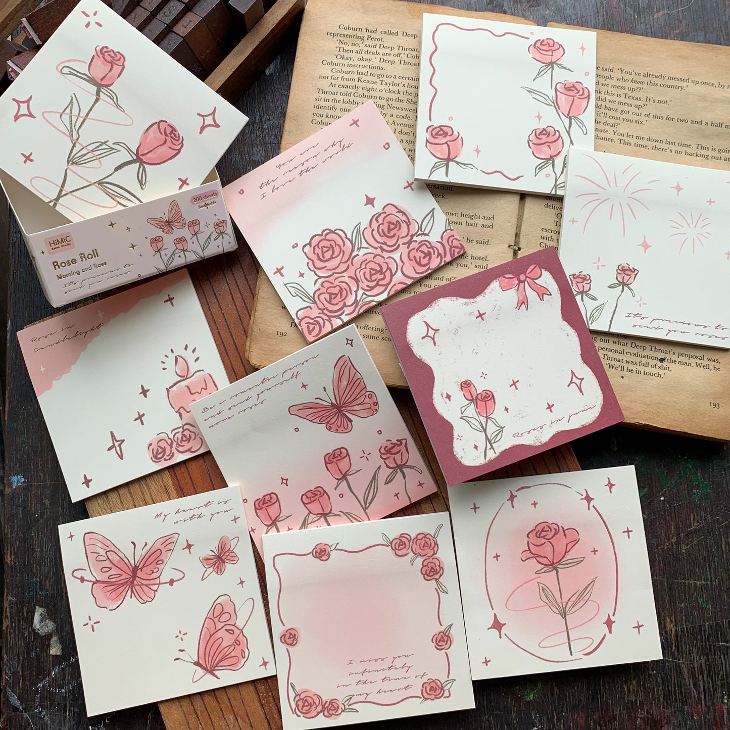 SN1486 Fmr Sticky Note Pad Memo Pad 10 Designs | 80x 80 mm 200 sheet