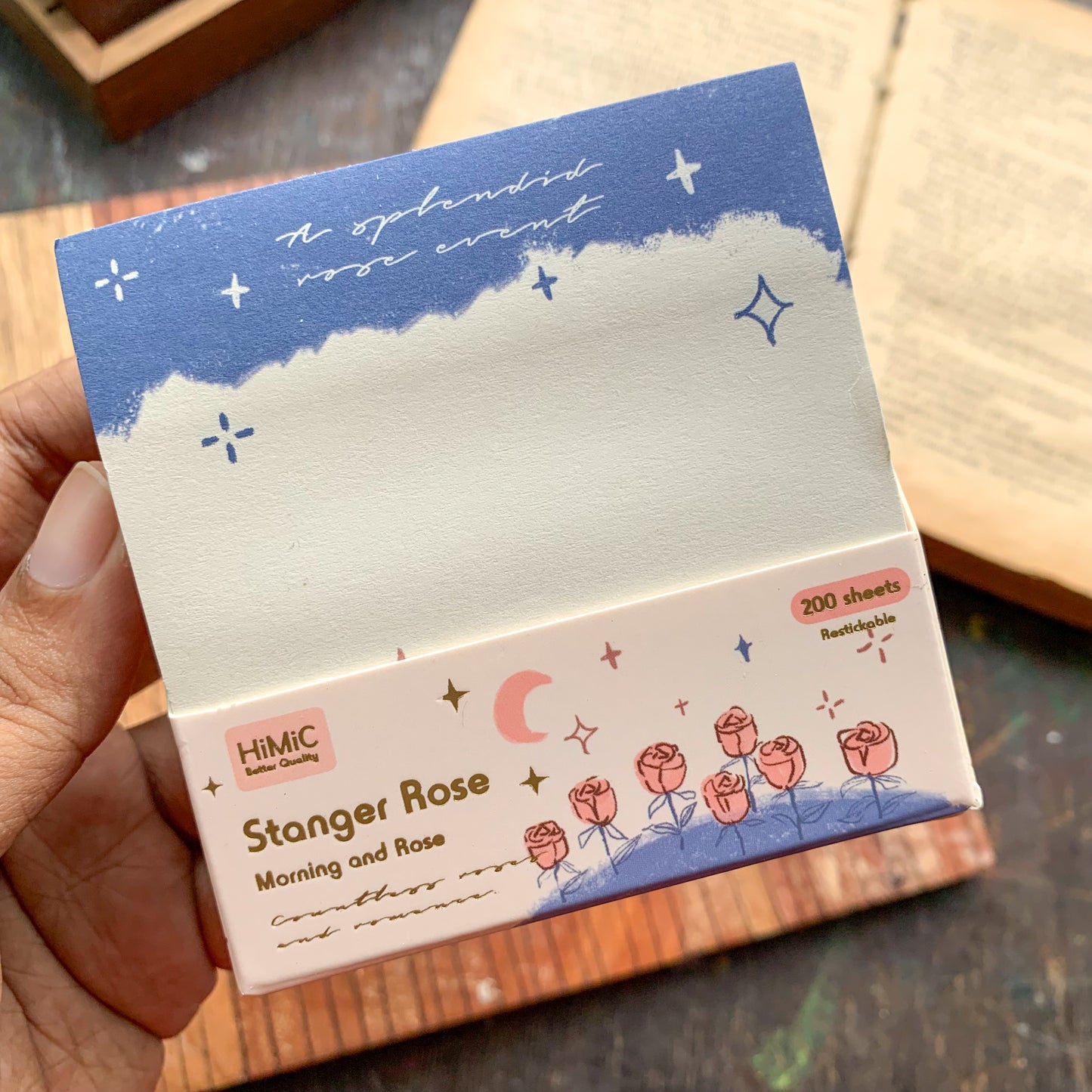 SN1487 Fmr Sticky Note Pad Memo Pad 10 Designs | 80x 80 mm 200 sheet