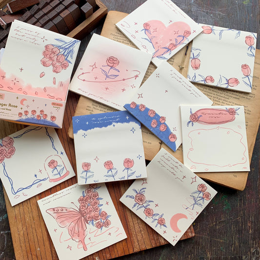 SN1487 Fmr Sticky Note Pad Memo Pad 10 Designs | 80x 80 mm 200 sheet