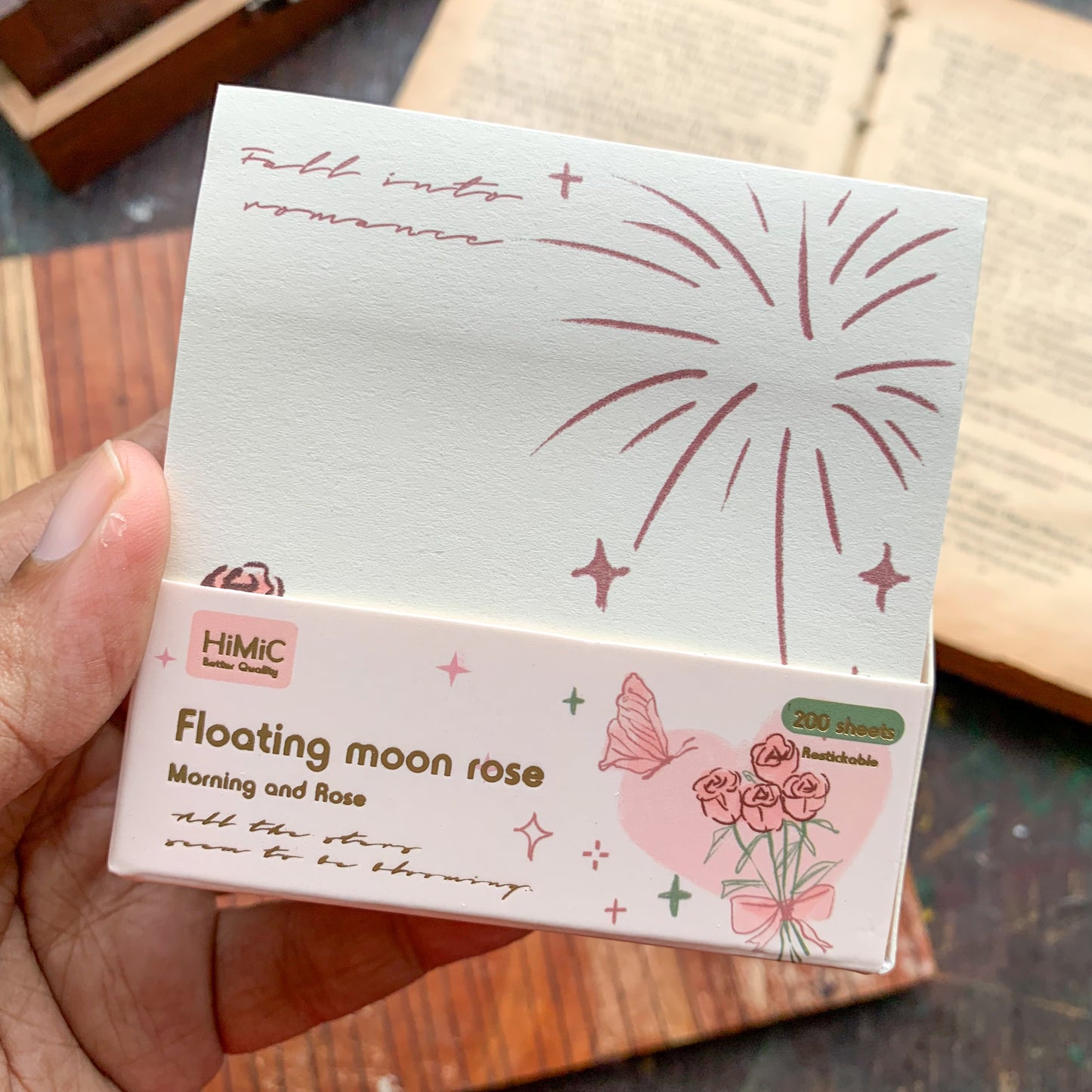 SN1489 Fmr Sticky Note Pad Memo Pad 10 Designs | 80x 80 mm 200 sheet