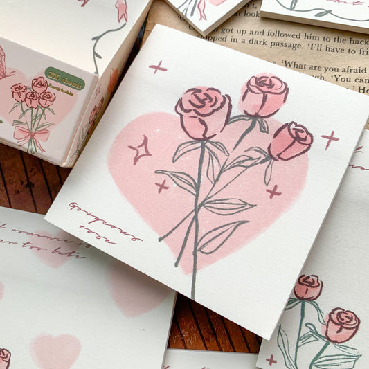 SN1489 Fmr Sticky Note Pad Memo Pad 10 Designs | 80x 80 mm 200 sheet