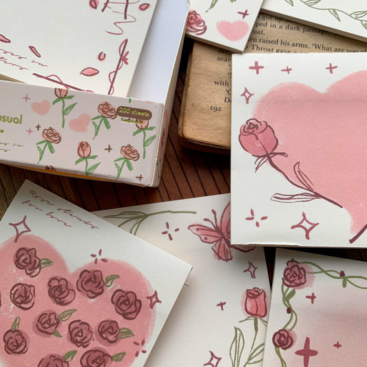 SN1488 Fmr Sticky Note Pad Memo Pad 10 Designs | 80x 80 mm 200 sheet