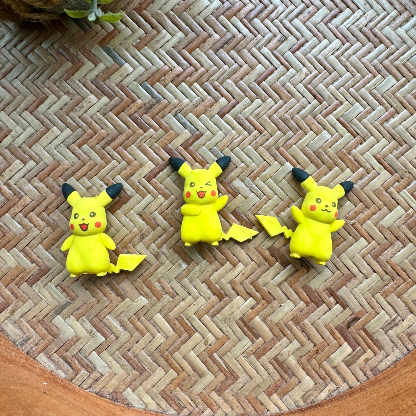 Fancy Erasers Pokemon/pikachu set of 3