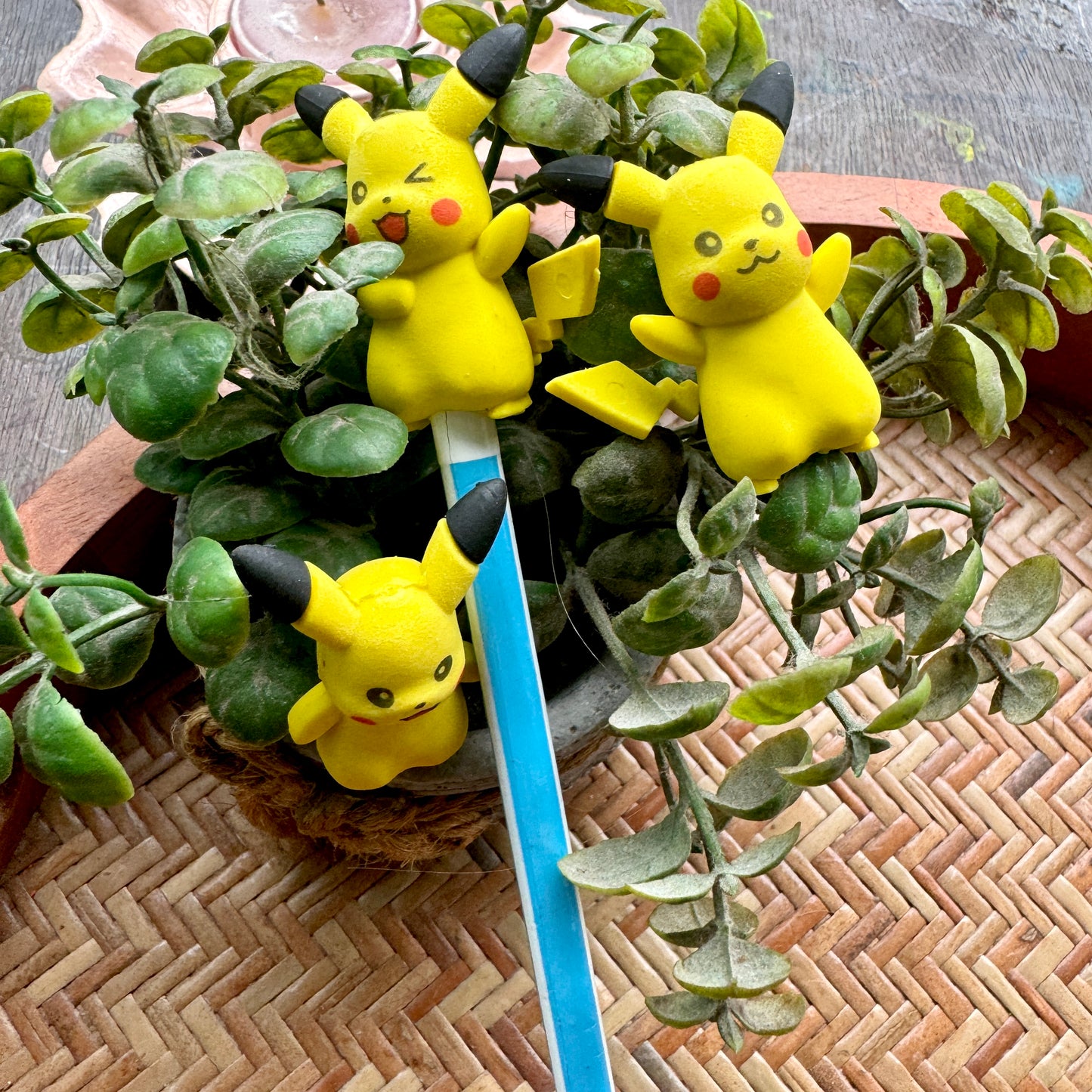 Fancy Erasers Pokemon/pikachu set of 3