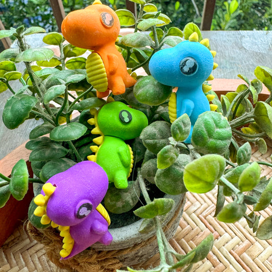 Fancy Erasers Cute Dinosaur set of 4