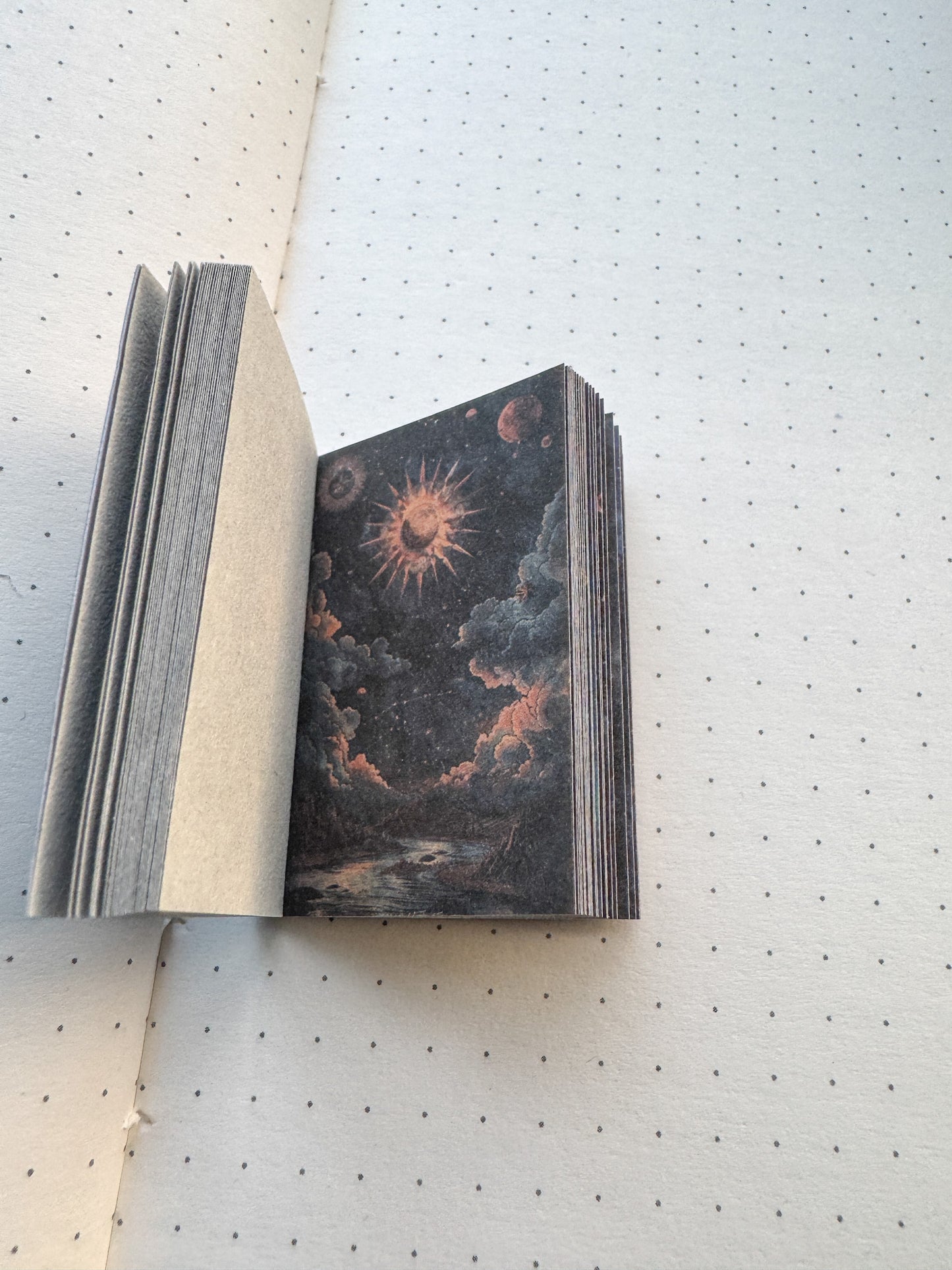 XSMH-401 INTERSTELLAR LUNAR ECLIPSE| Journal Paper Book| 56*37mm 50 pages | Material Paper Dark Blue & Black Theme