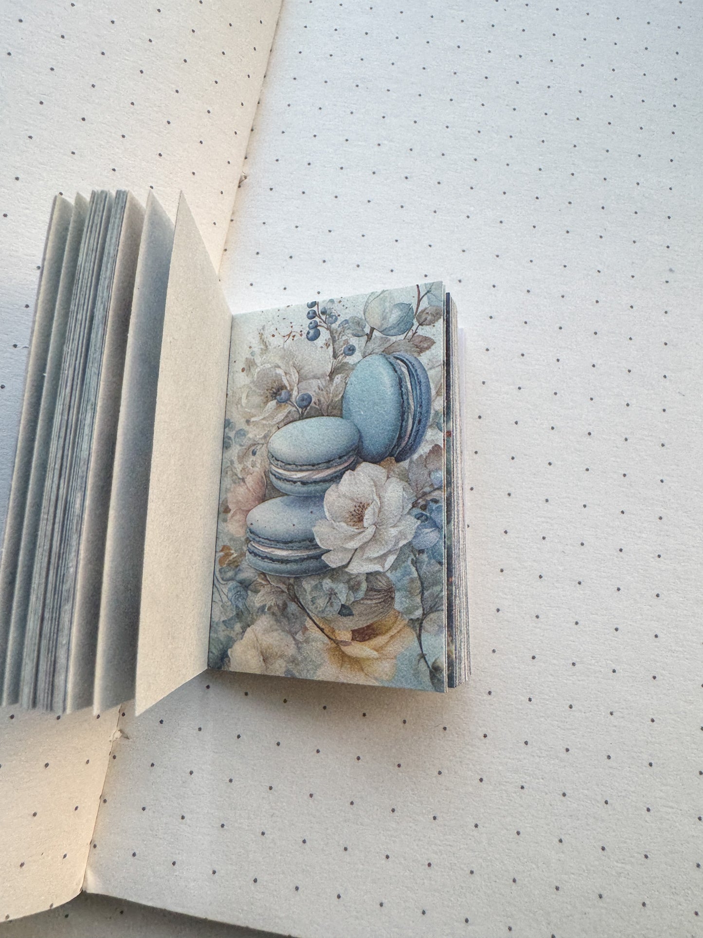 XSMH-402 BLUE ENCHAN TRESS| Journal Paper Book| 56*37mm 50 pages | Material Paper Blue Theme