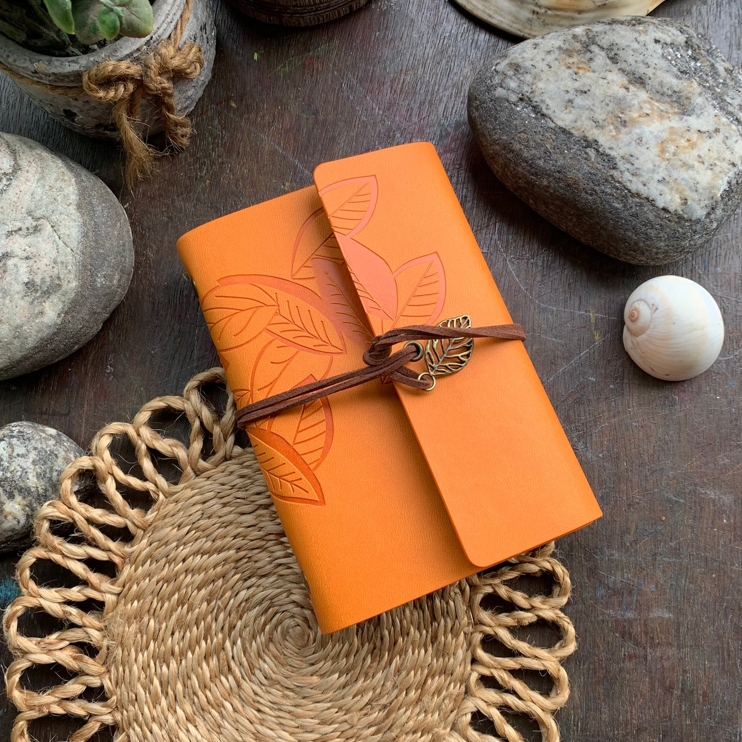 Mg265e2 A6 Vintage Journal Notebook with Craft Paper