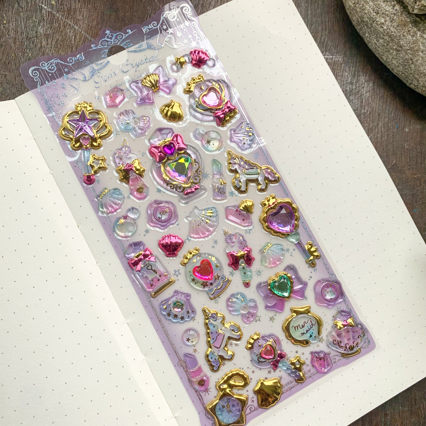 SLASD01 Heart Puffy Sticker 3d Jewellery Sticker | 1 sheet