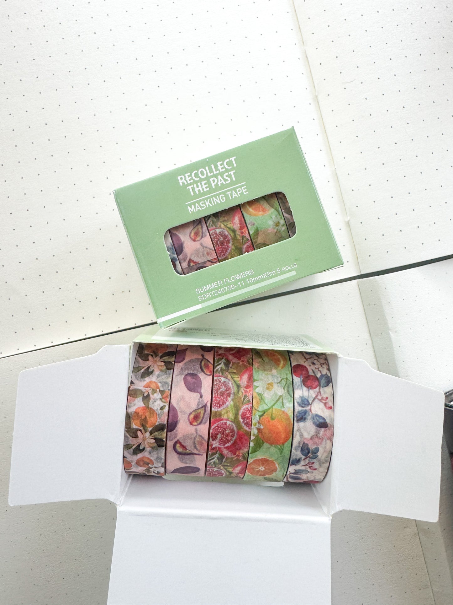 Sdrt240730-11 Summer Flower Series Washi Tape Set Paper Tape| 1cm* 2m set of 5