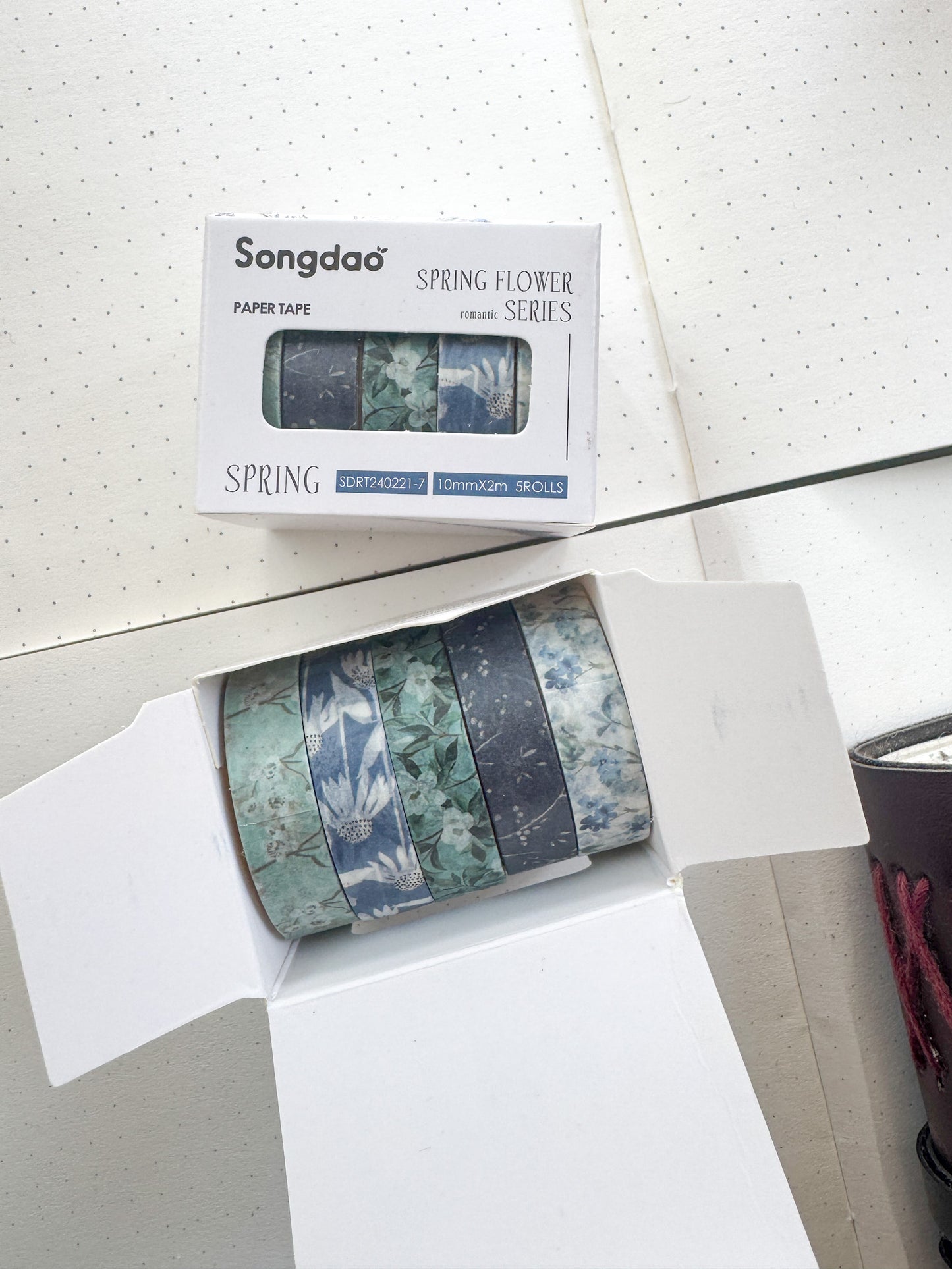 Sdrt240221-7 Spring Flower Series Washi Tape Set Paper Tape| 1cm* 2m set of 5